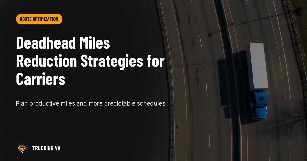 Deadhead Miles Reduction Strategies for Carriers trucking guide thumbnail