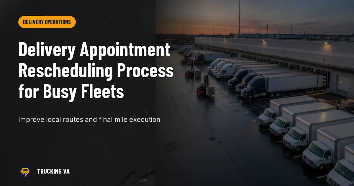 Delivery Appointment Rescheduling Process for Busy Fleets trucking guide thumbnail