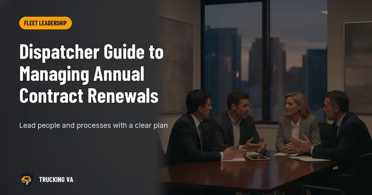 Dispatcher Guide to Managing Annual Contract Renewals trucking guide thumbnail