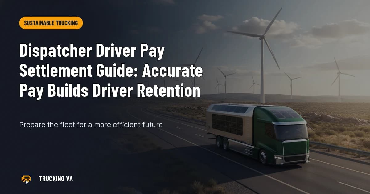 Dispatcher Driver Pay Settlement Guide: Accurate Pay Builds Driver Retention trucking guide thumbnail