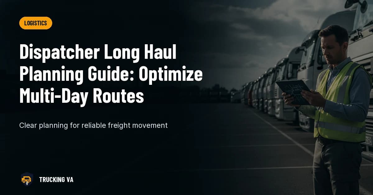Dispatcher Long Haul Planning Guide: Optimize Multi-Day Routes trucking guide thumbnail