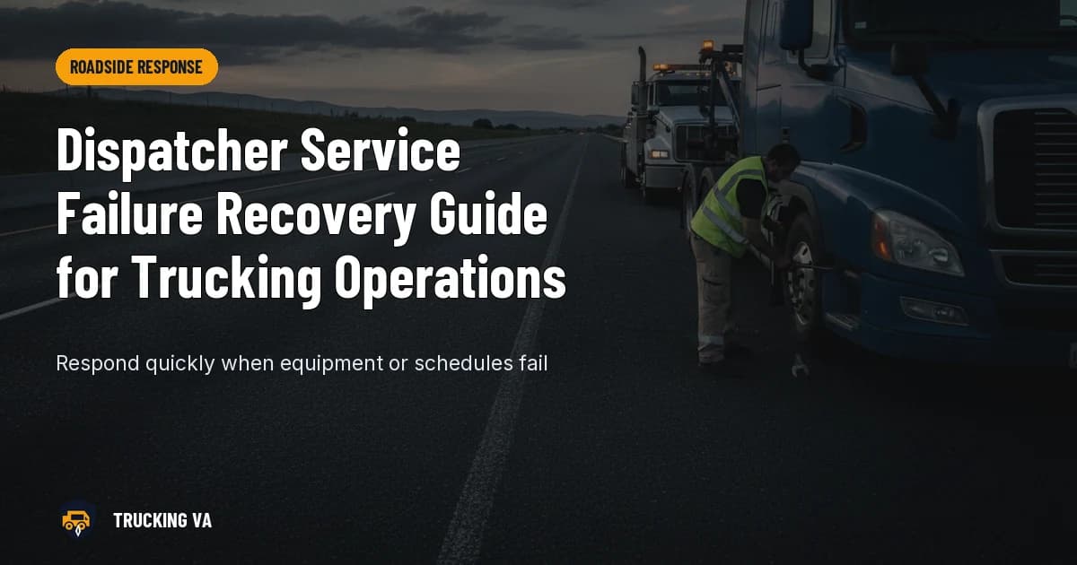Dispatcher Service Failure Recovery Guide for Trucking Operations trucking guide thumbnail