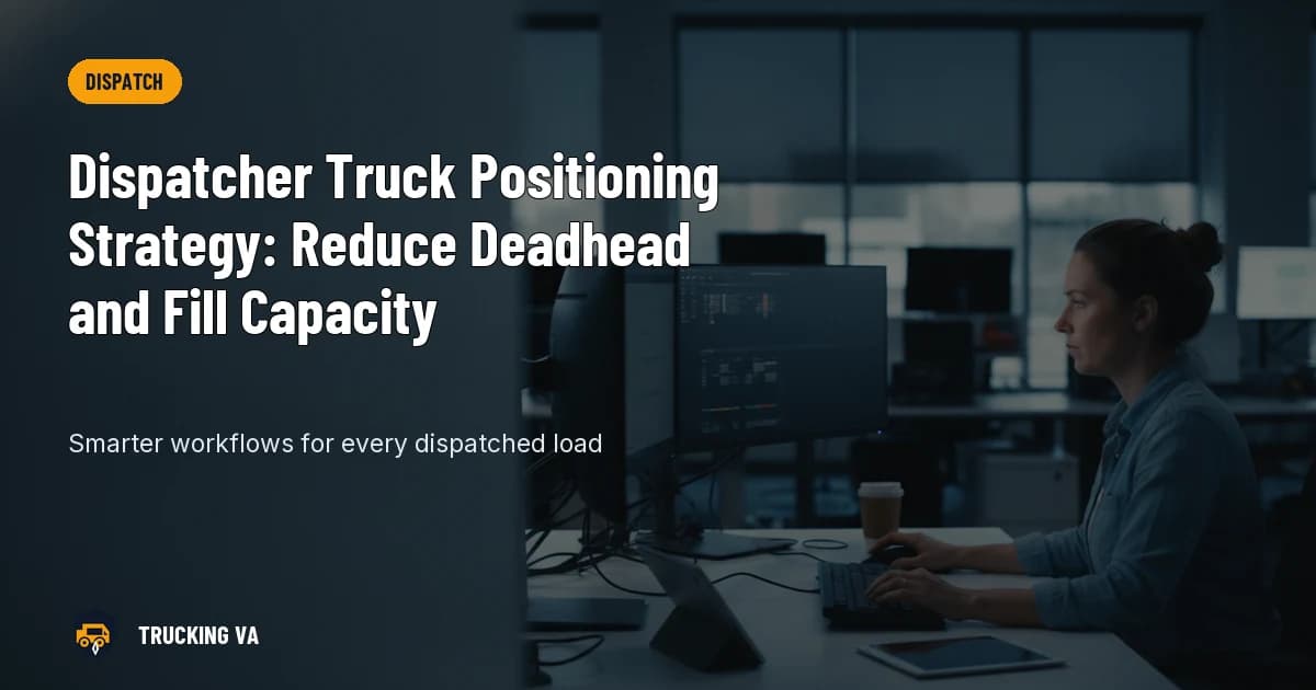 Dispatcher Truck Positioning Strategy: Reduce Deadhead and Fill Capacity trucking guide thumbnail