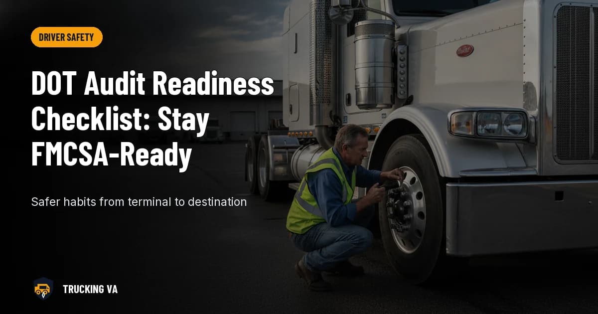 DOT Audit Readiness Checklist: Stay FMCSA-Ready trucking guide thumbnail