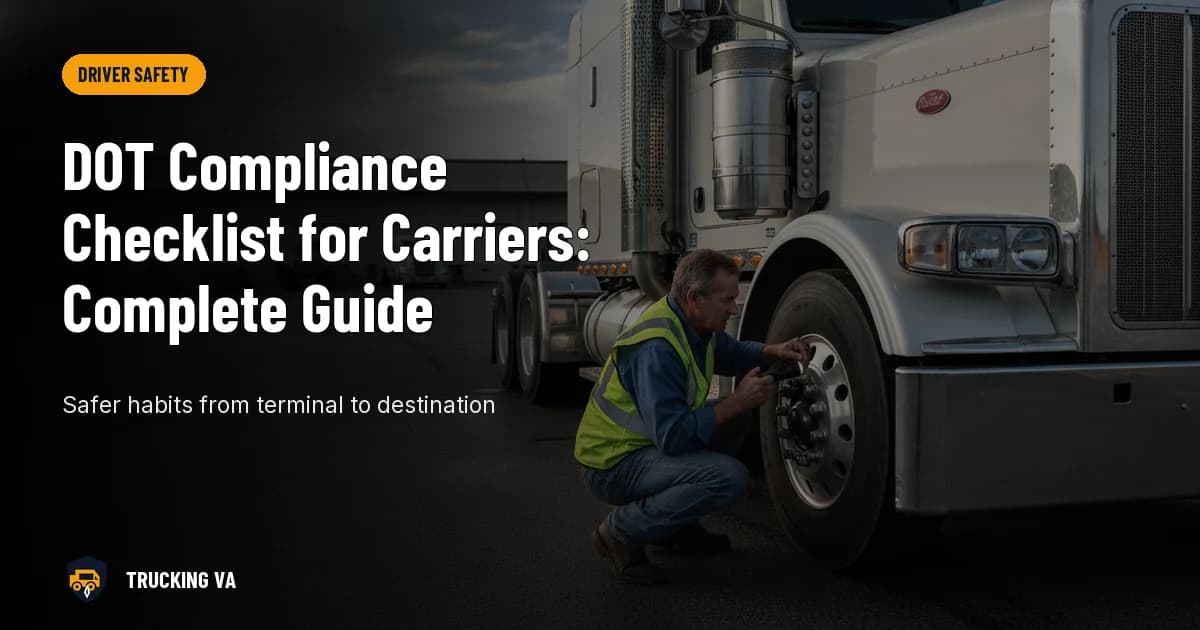 DOT Compliance Checklist for Carriers: Complete Guide trucking guide thumbnail