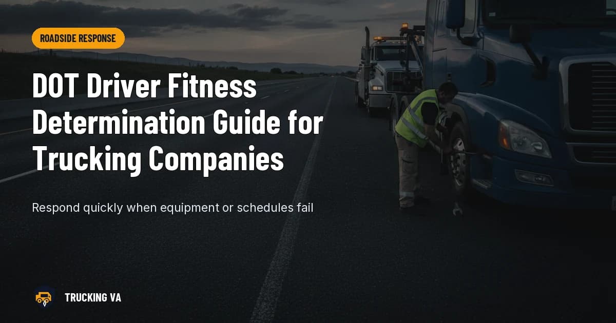 DOT Driver Fitness Determination Guide for Trucking Companies trucking guide thumbnail