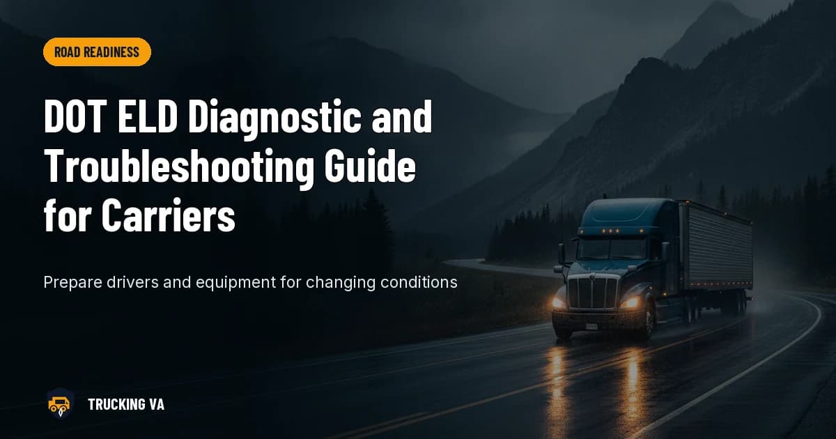 DOT ELD Diagnostic and Troubleshooting Guide for Carriers trucking guide thumbnail