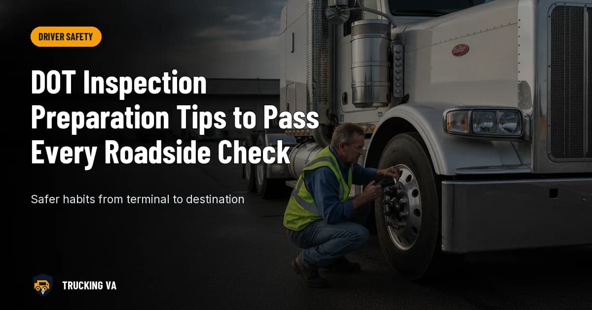 DOT Inspection Preparation Tips to Pass Every Roadside Check trucking guide thumbnail
