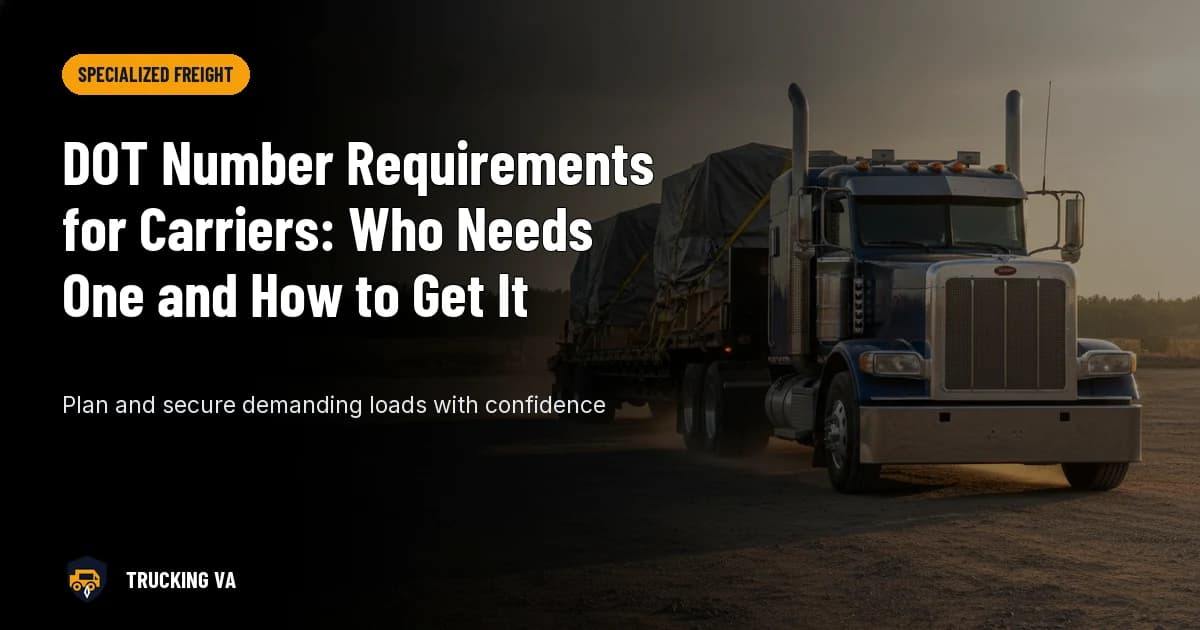 DOT Number Requirements for Carriers: Who Needs One and How to Get It trucking guide thumbnail
