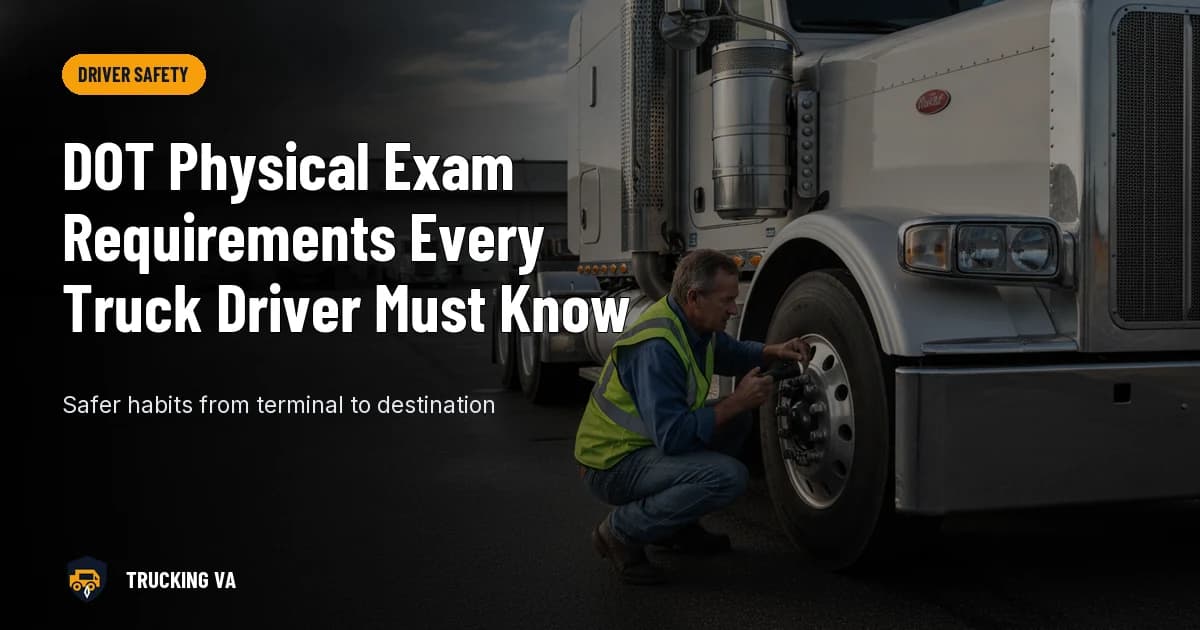 DOT Physical Exam Requirements Every Truck Driver Must Know trucking guide thumbnail