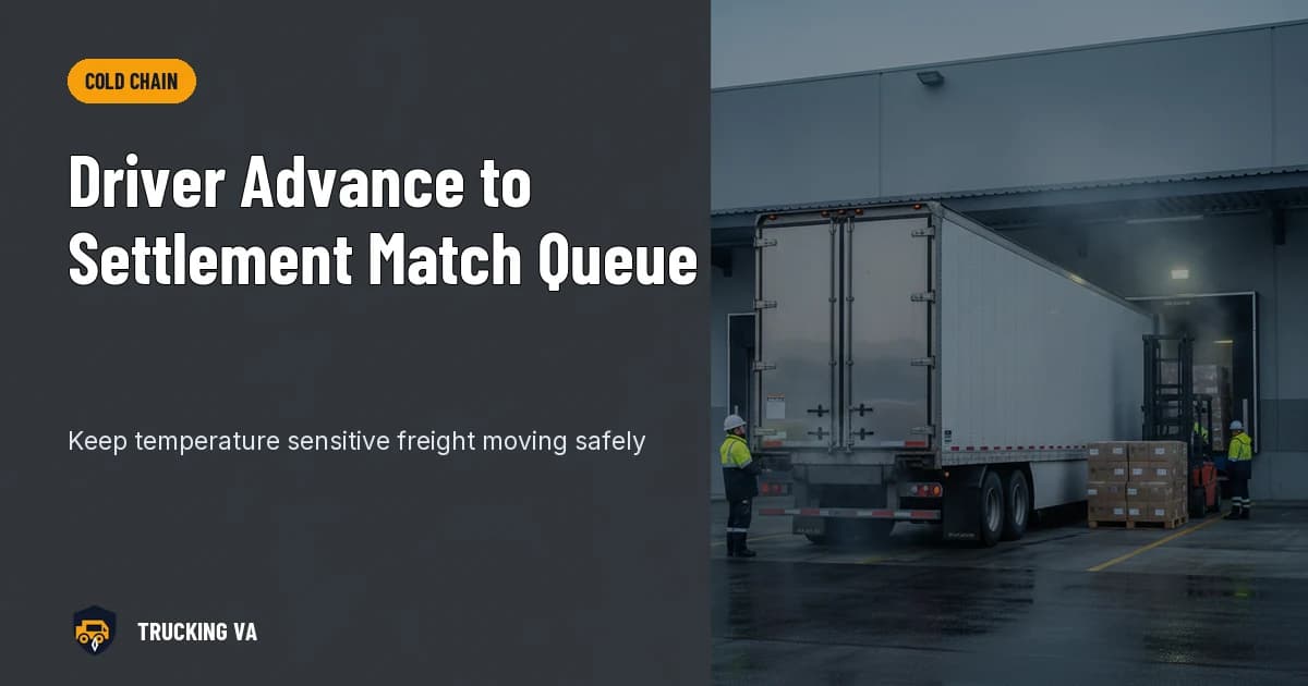 Driver Advance to Settlement Match Queue trucking guide thumbnail