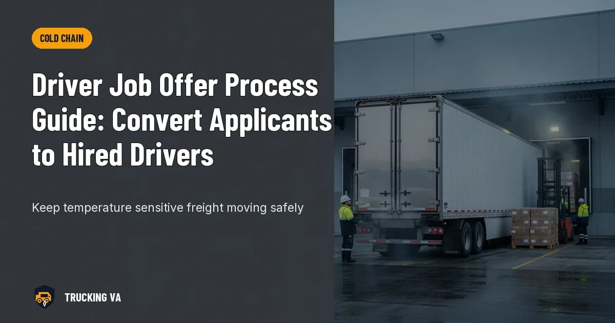 Driver Job Offer Process Guide: Convert Applicants to Hired Drivers trucking guide thumbnail