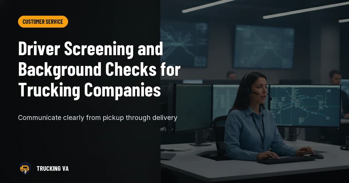 Driver Screening and Background Checks for Trucking Companies trucking guide thumbnail