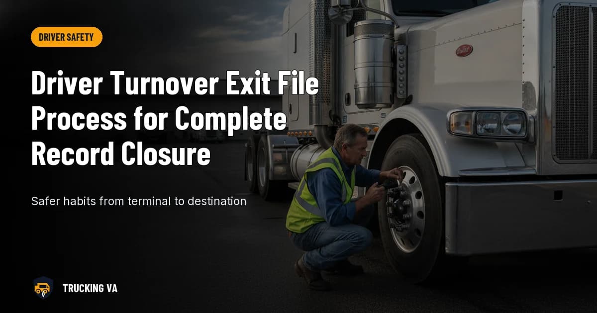 Driver Turnover Exit File Process for Complete Record Closure trucking guide thumbnail