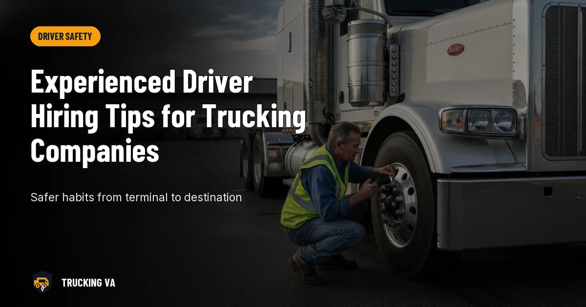 Experienced Driver Hiring Tips for Trucking Companies trucking guide thumbnail