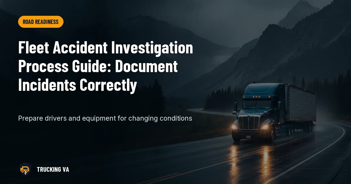 Fleet Accident Investigation Process Guide: Document Incidents Correctly trucking guide thumbnail