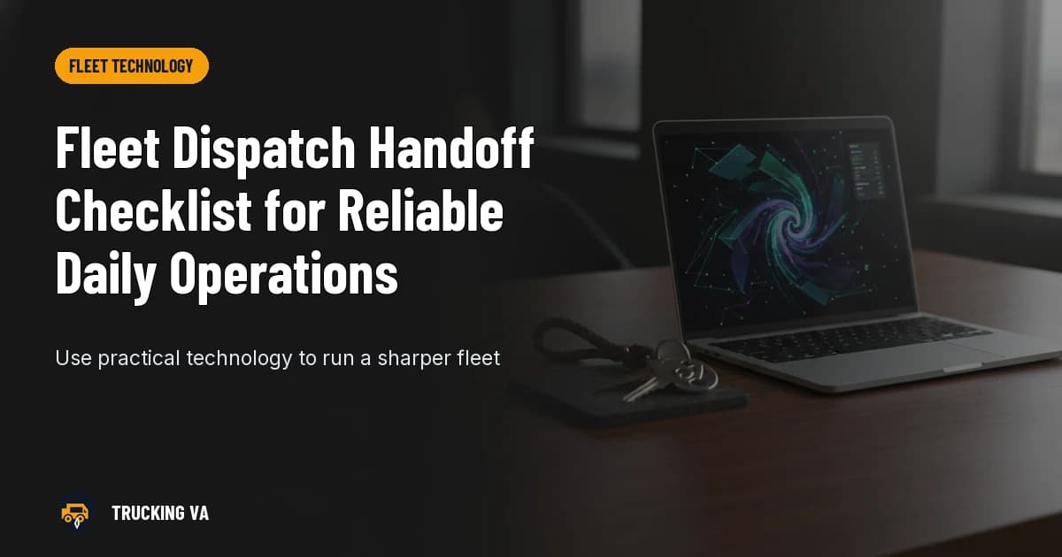 Fleet Dispatch Handoff Checklist for Reliable Daily Operations trucking guide thumbnail