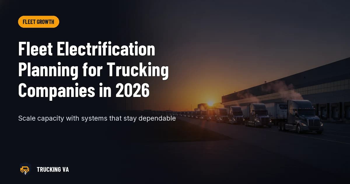 Fleet Electrification Planning for Trucking Companies in 2026 trucking guide thumbnail