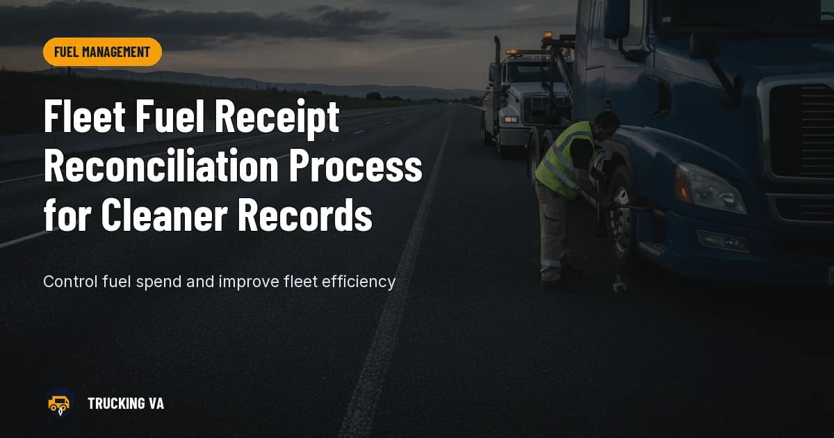 Fleet Fuel Receipt Reconciliation Process for Cleaner Records trucking guide thumbnail