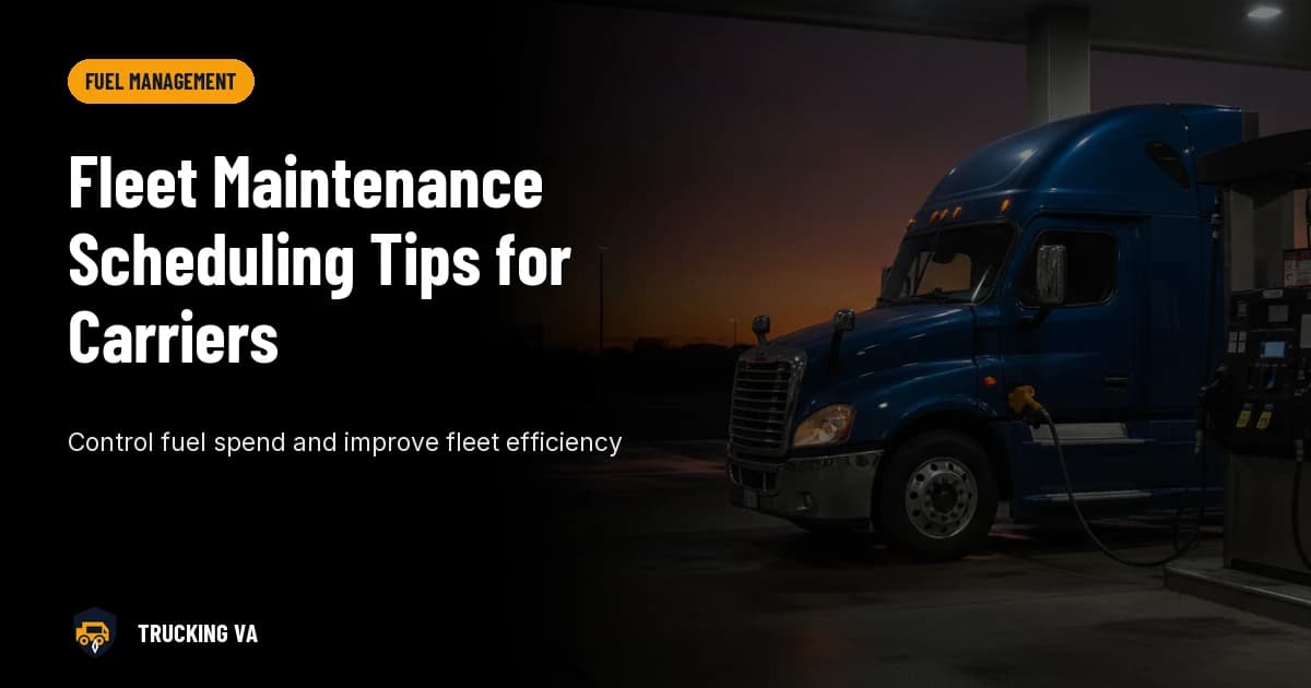 Fleet Maintenance Scheduling Tips for Carriers trucking guide thumbnail