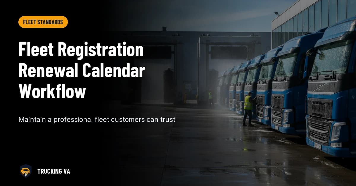 Fleet Registration Renewal Calendar Workflow trucking guide thumbnail
