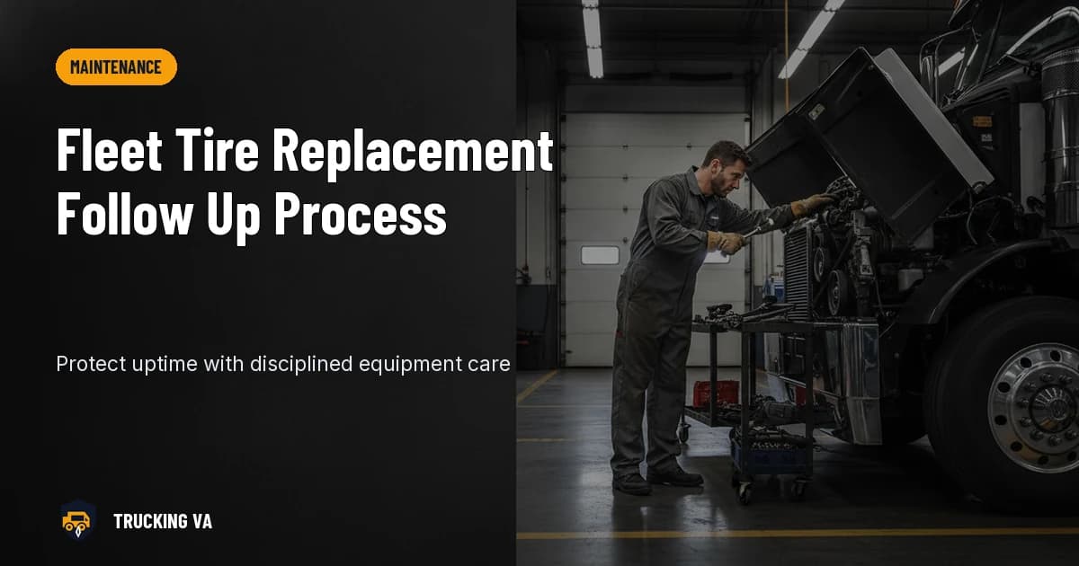 Fleet Tire Replacement Follow Up Process trucking guide thumbnail