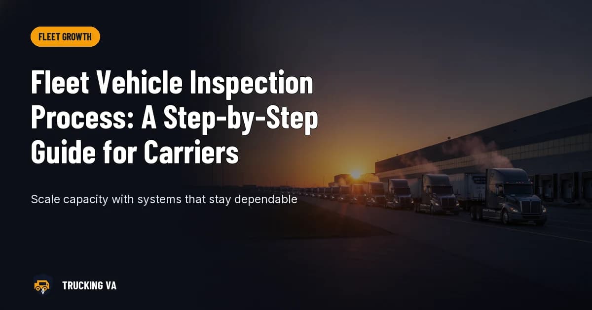 Fleet Vehicle Inspection Process: A Step-by-Step Guide for Carriers trucking guide thumbnail