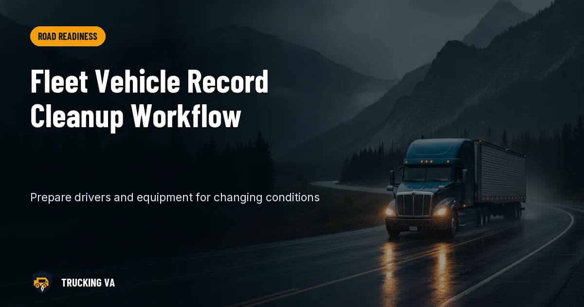 Fleet Vehicle Record Cleanup Workflow trucking guide thumbnail