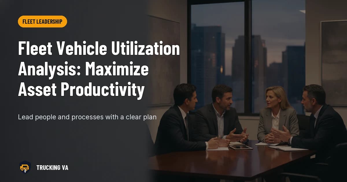 Fleet Vehicle Utilization Analysis: Maximize Asset Productivity trucking guide thumbnail