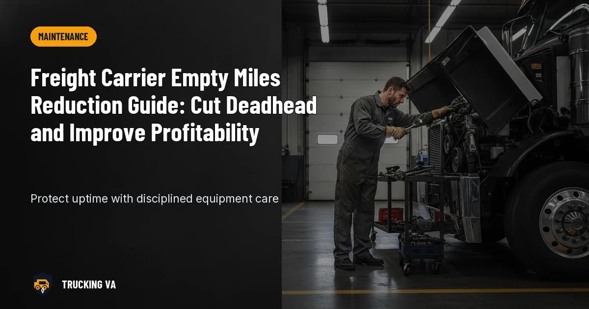 Freight Carrier Empty Miles Reduction Guide: Cut Deadhead and Improve Profitability trucking guide thumbnail