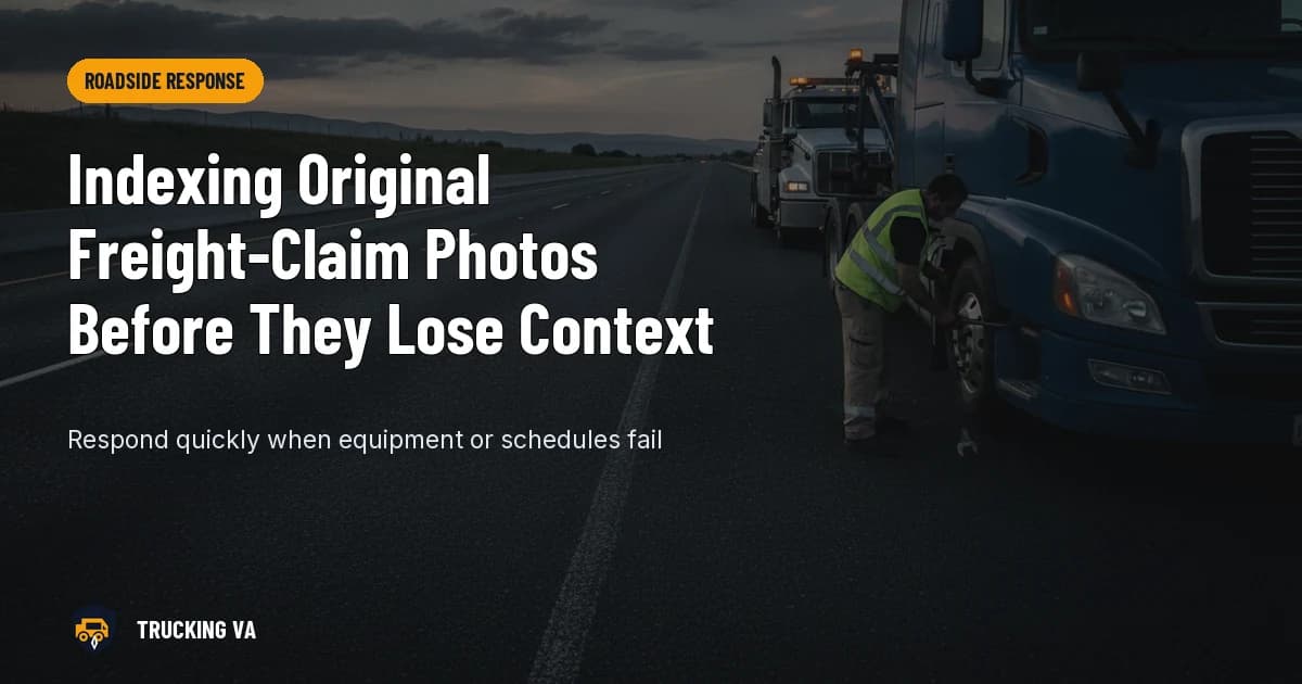 Indexing Original Freight-Claim Photos Before They Lose Context trucking guide thumbnail