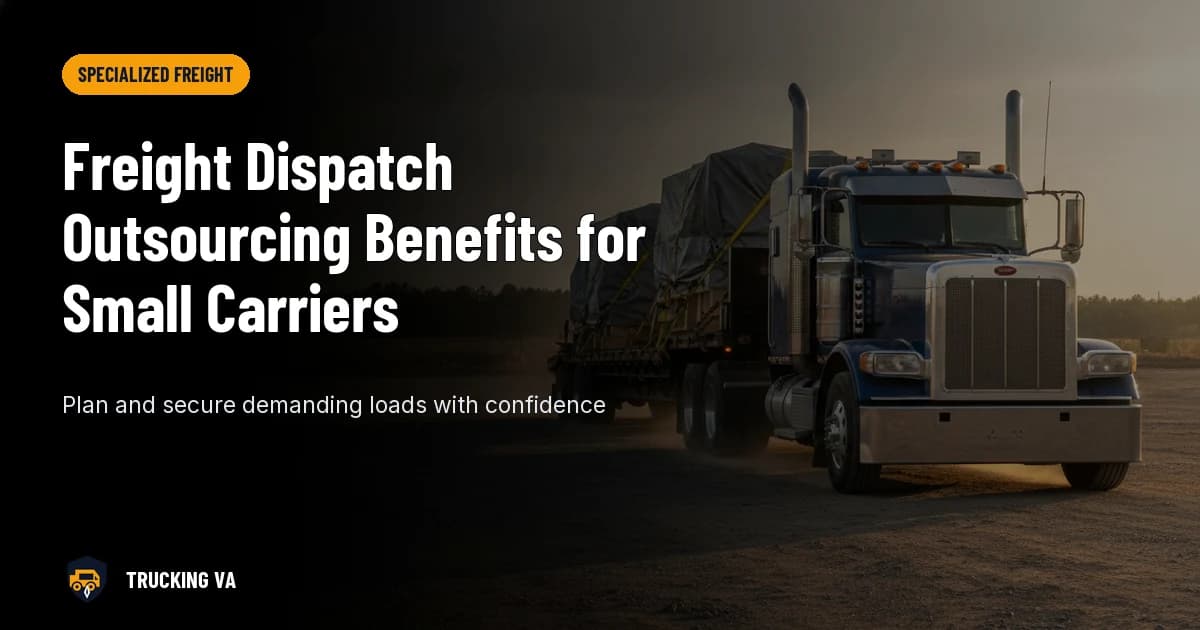 Freight Dispatch Outsourcing Benefits for Small Carriers trucking guide thumbnail