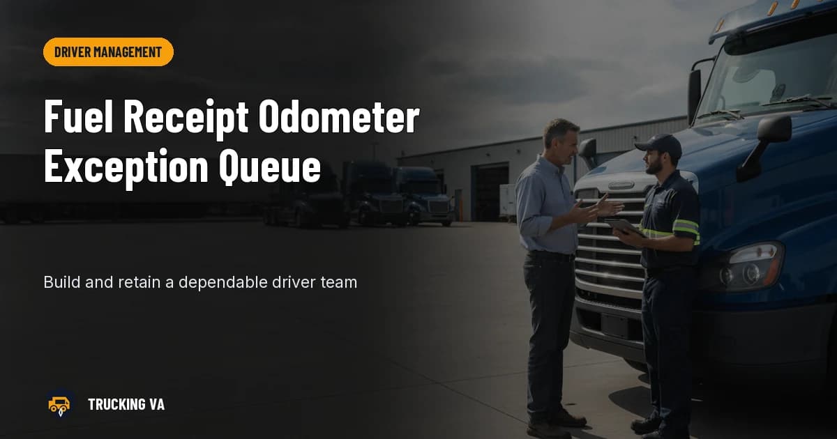 Fuel Receipt Odometer Exception Queue trucking guide thumbnail