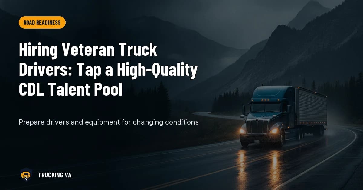 Hiring Veteran Truck Drivers: Tap a High-Quality CDL Talent Pool trucking guide thumbnail