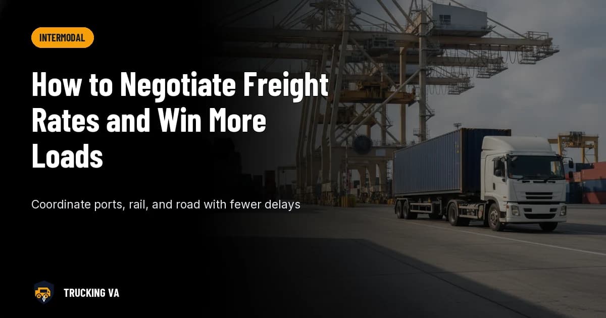 How to Negotiate Freight Rates and Win More Loads trucking guide thumbnail