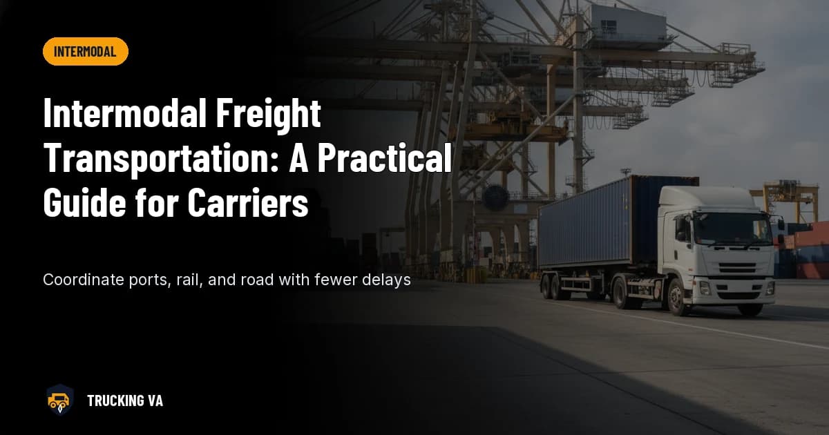 Intermodal Freight Transportation: A Practical Guide for Carriers trucking guide thumbnail
