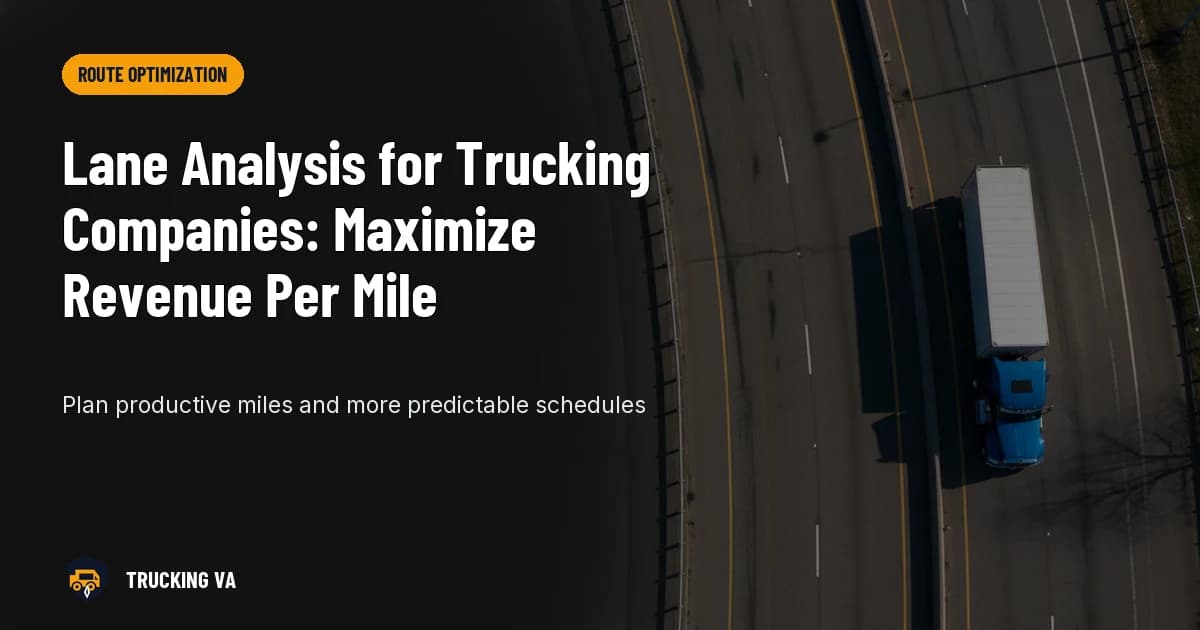 Lane Analysis for Trucking Companies: Maximize Revenue Per Mile trucking guide thumbnail