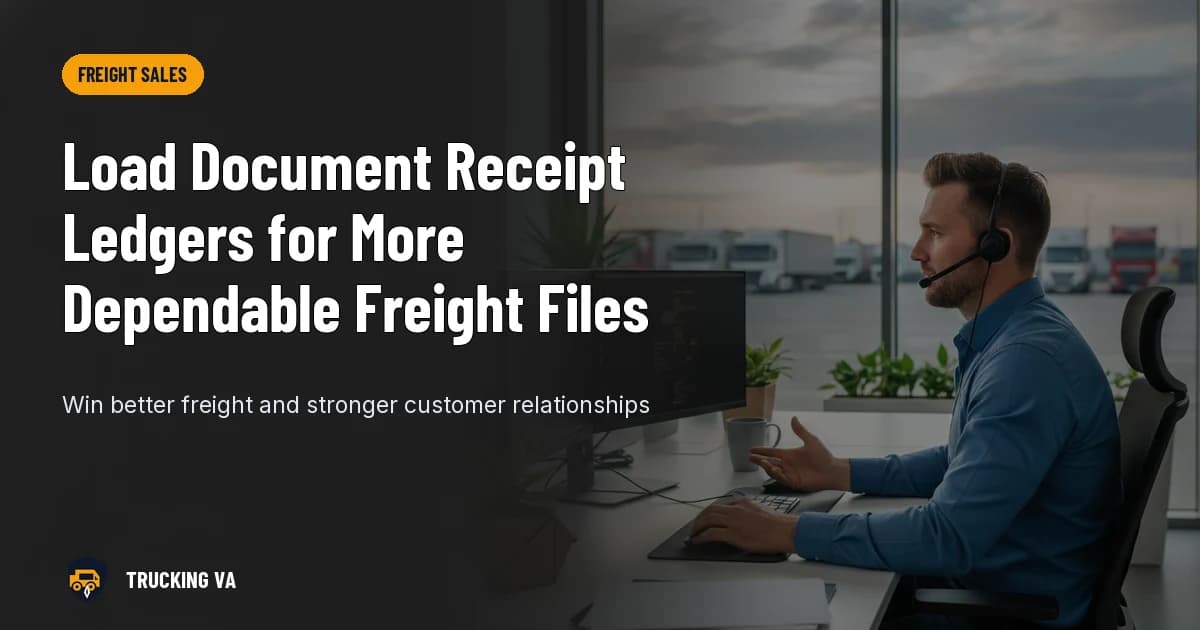 Load Document Receipt Ledgers for More Dependable Freight Files trucking guide thumbnail