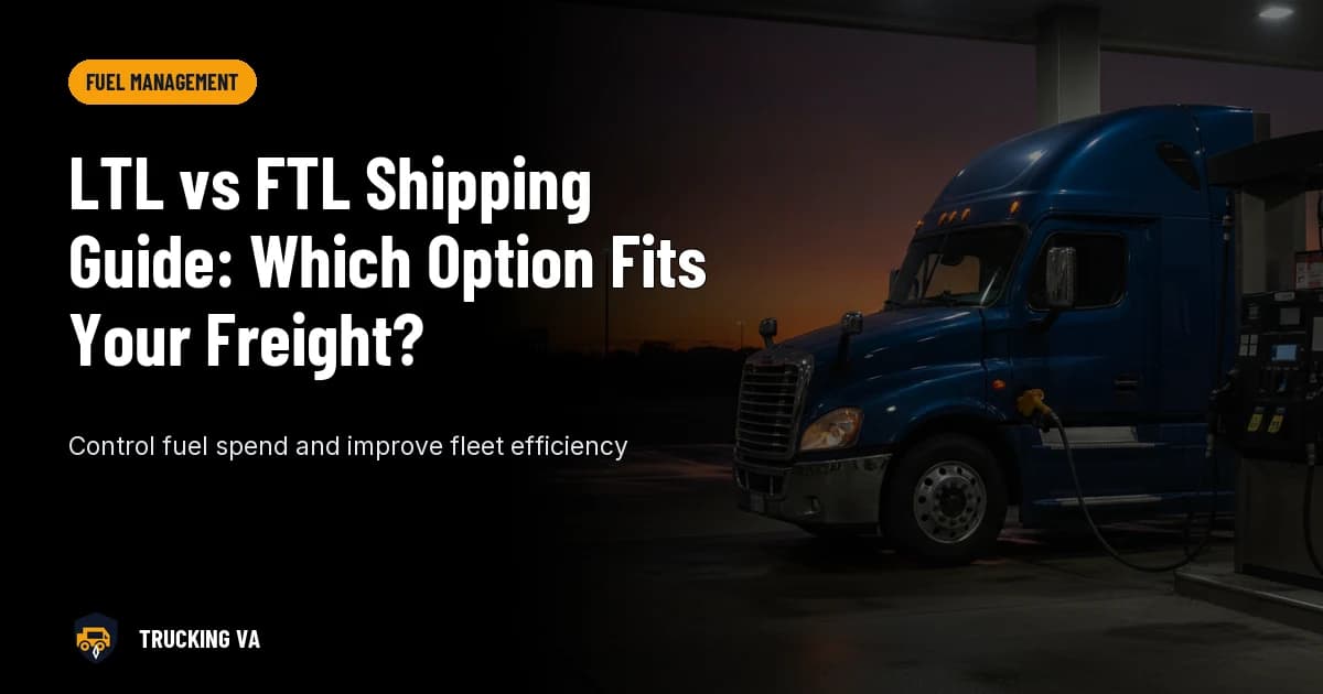LTL vs FTL Shipping Guide: Which Option Fits Your Freight? trucking guide thumbnail