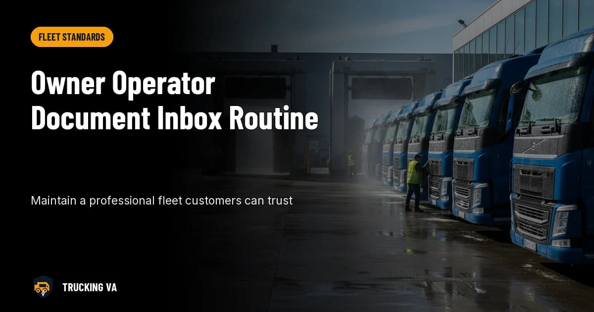 Owner Operator Document Inbox Routine trucking guide thumbnail