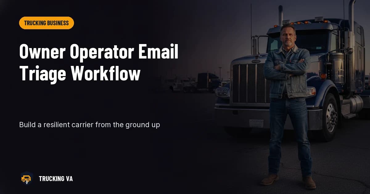 Owner Operator Email Triage Workflow trucking guide thumbnail