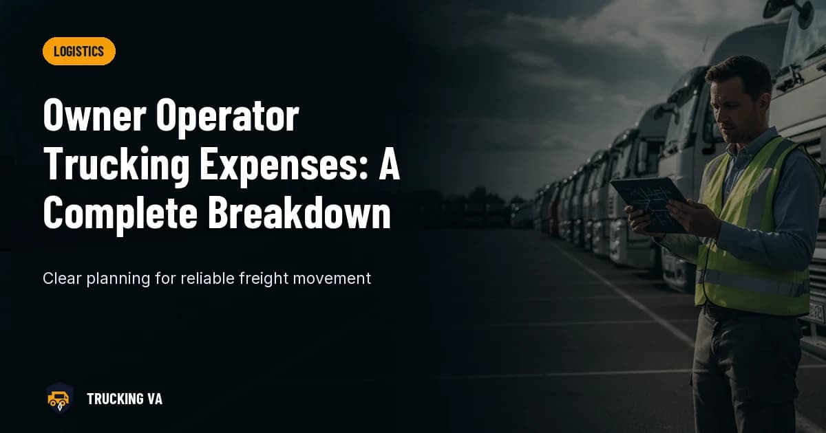 Owner Operator Trucking Expenses: A Complete Breakdown trucking guide thumbnail