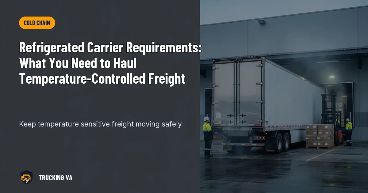 Refrigerated Carrier Requirements: What You Need to Haul Temperature-Controlled Freight trucking guide thumbnail