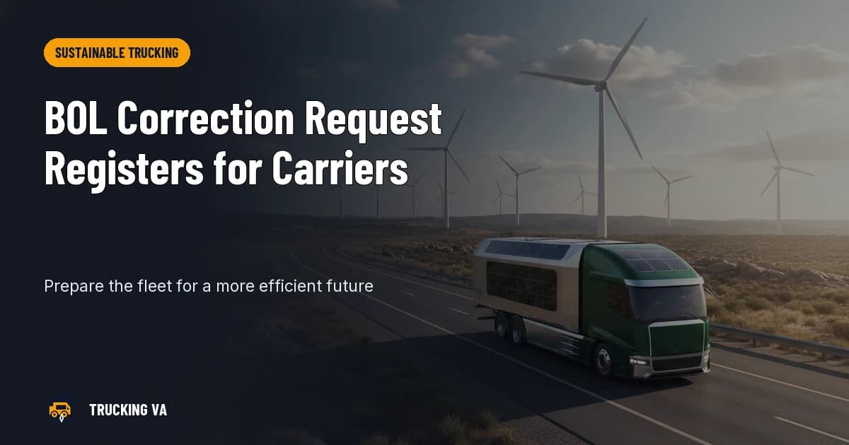 BOL Correction Request Registers for Carriers trucking guide thumbnail