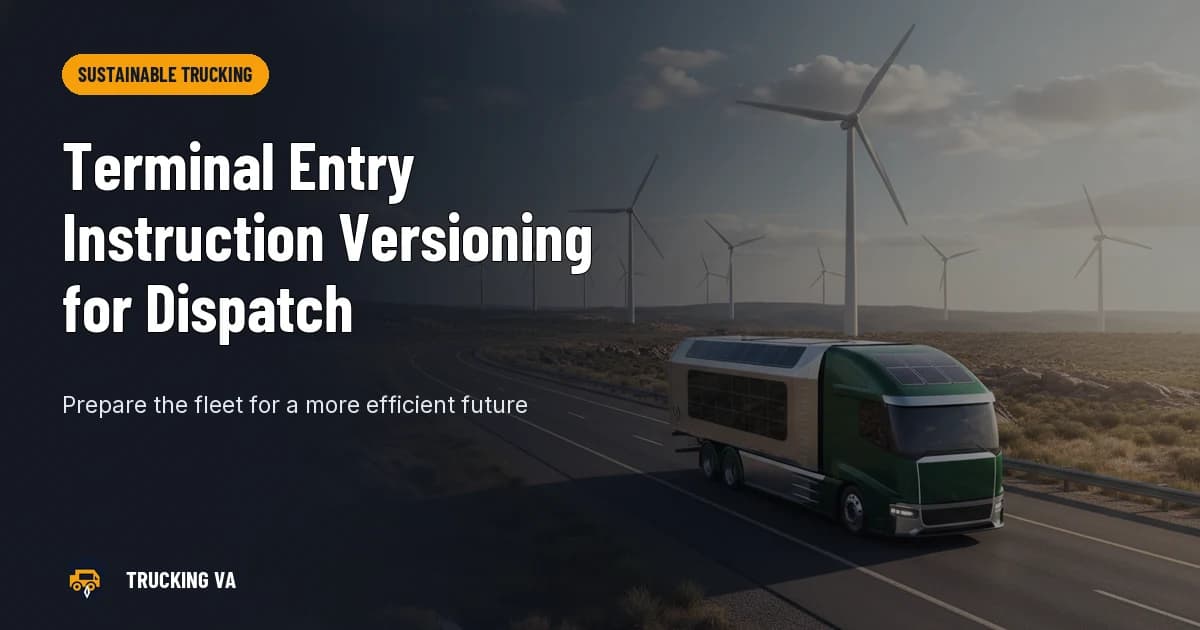 Terminal Entry Instruction Versioning for Dispatch trucking guide thumbnail