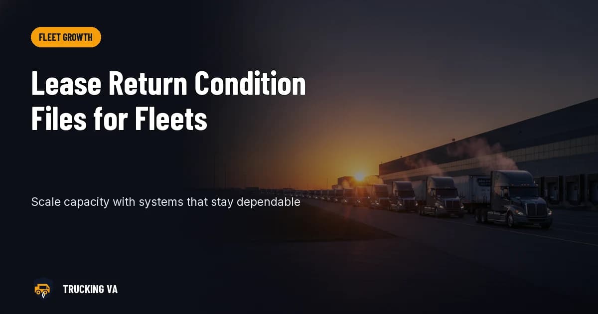 Lease Return Condition Files for Fleets trucking guide thumbnail