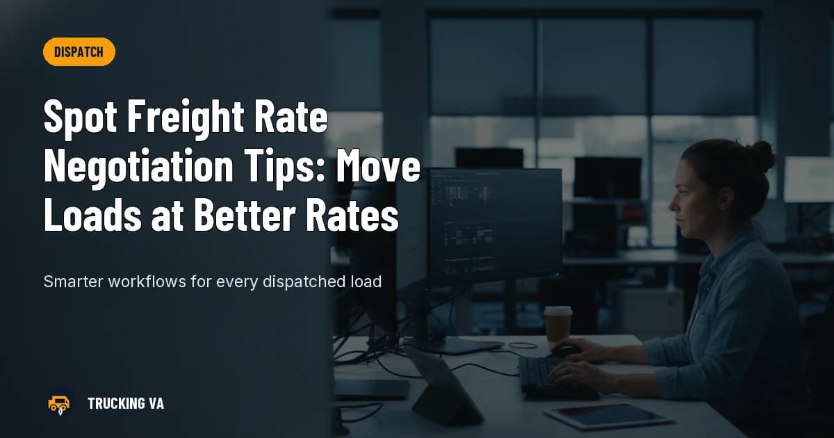 Spot Freight Rate Negotiation Tips: Move Loads at Better Rates trucking guide thumbnail