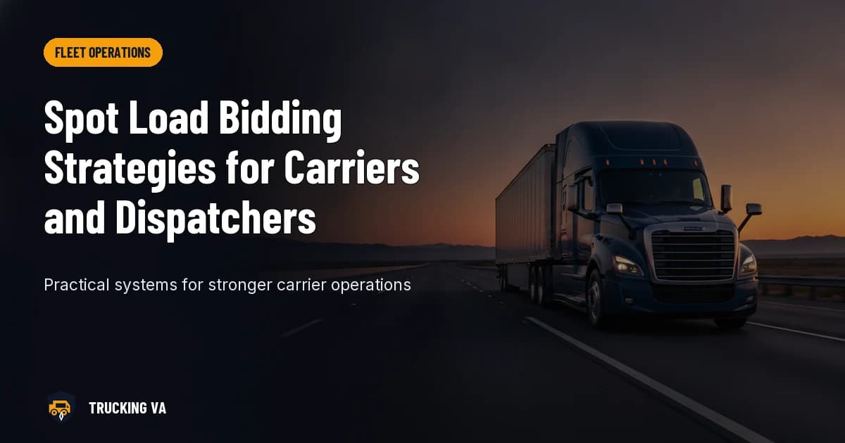 Spot Load Bidding Strategies for Carriers and Dispatchers trucking guide thumbnail