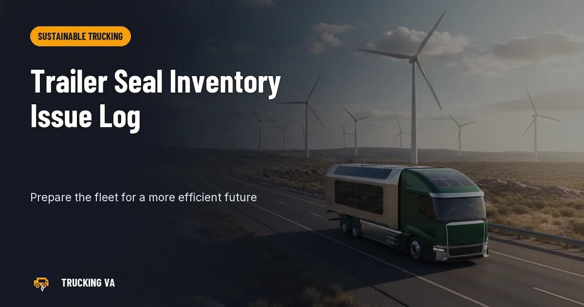 Trailer Seal Inventory Issue Log trucking guide thumbnail