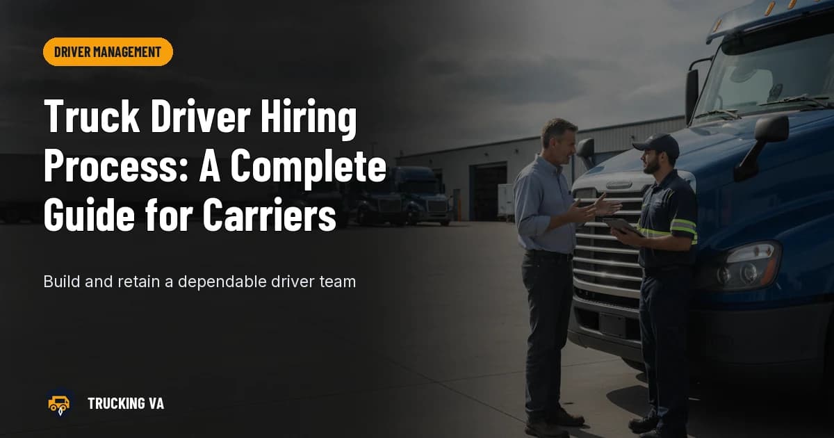 Truck Driver Hiring Process: A Complete Guide for Carriers trucking guide thumbnail